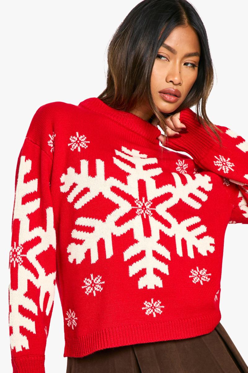 Різдвяний джемпер зі сніжинкою