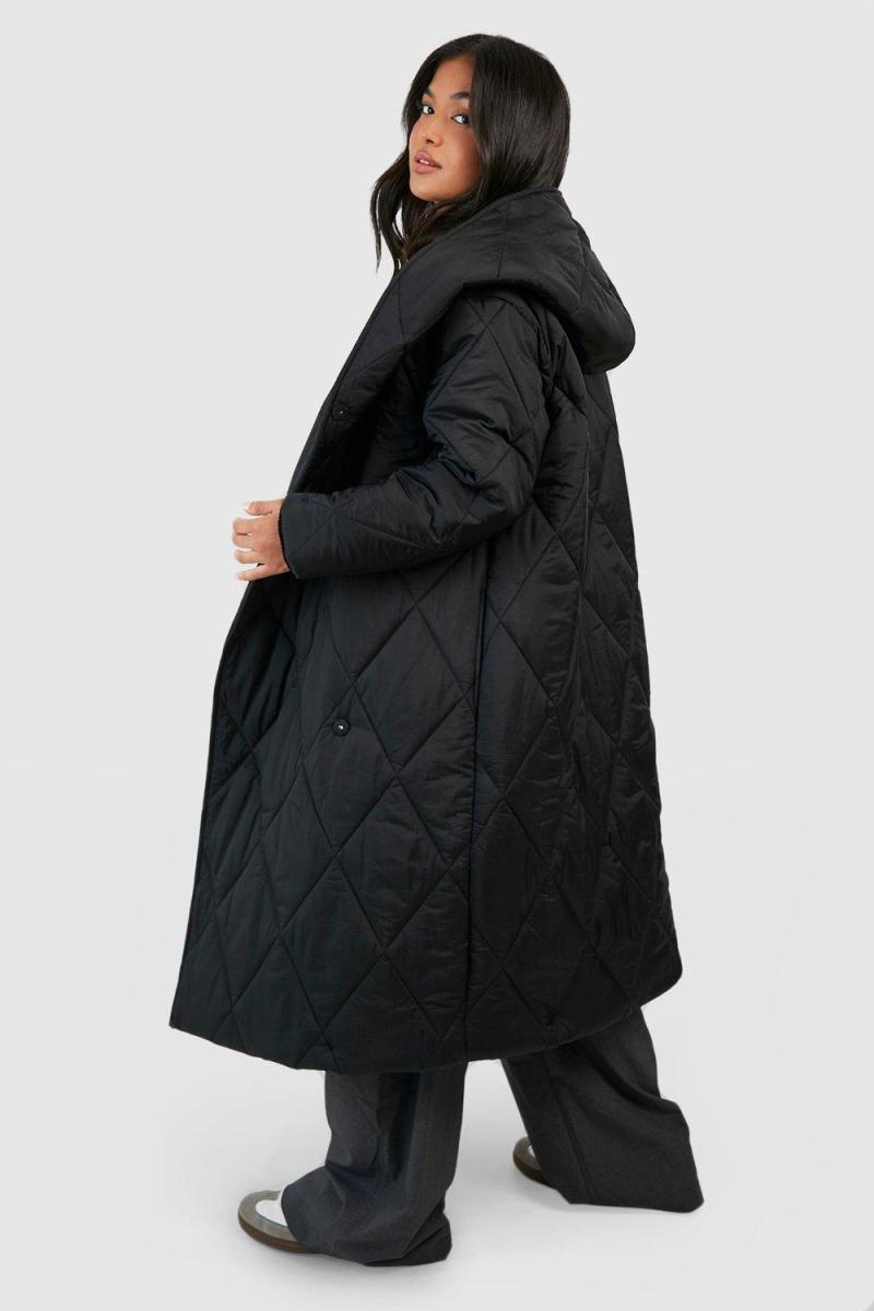 Велика пухова ковдра Petite Diamond Quilt Maxi Hooded