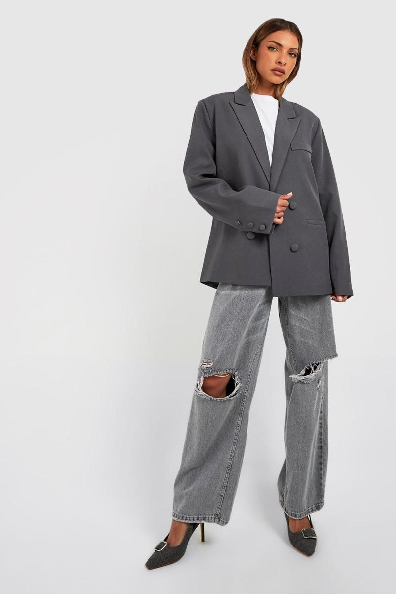 Двобортний блейзер вільного крою