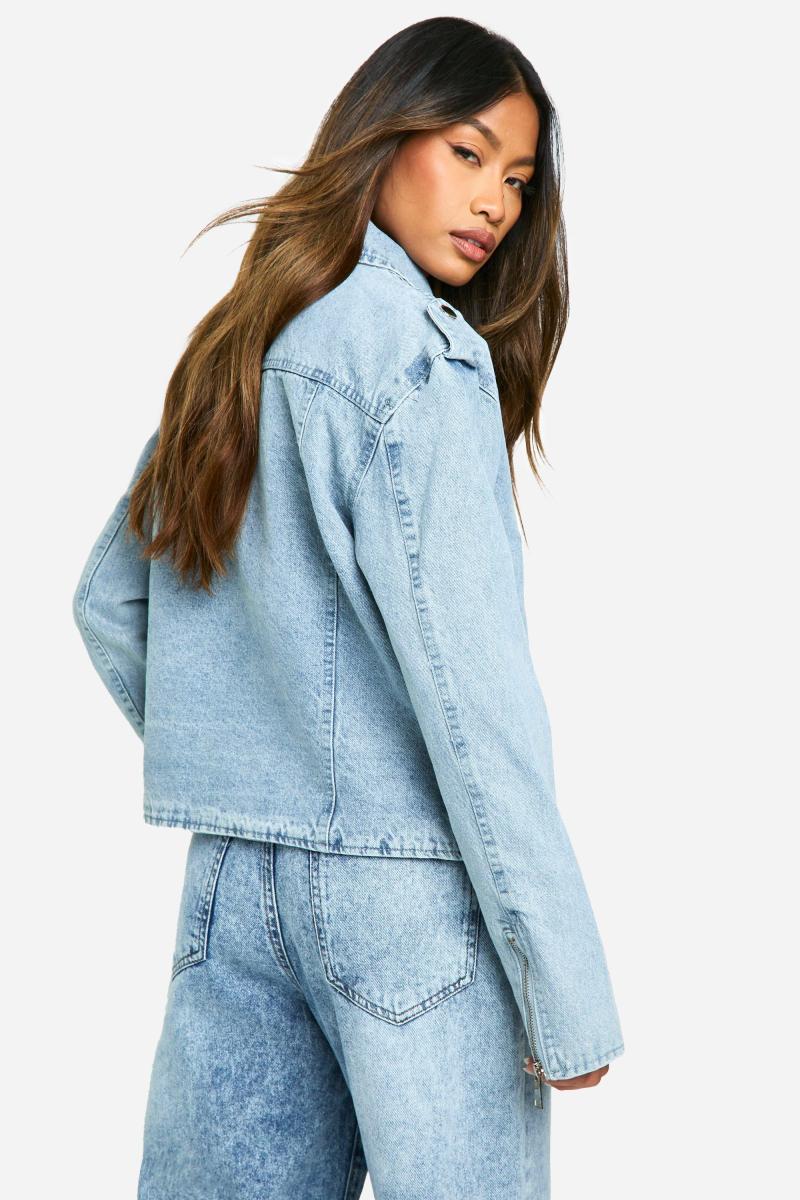 Джинсова косуха з поясом