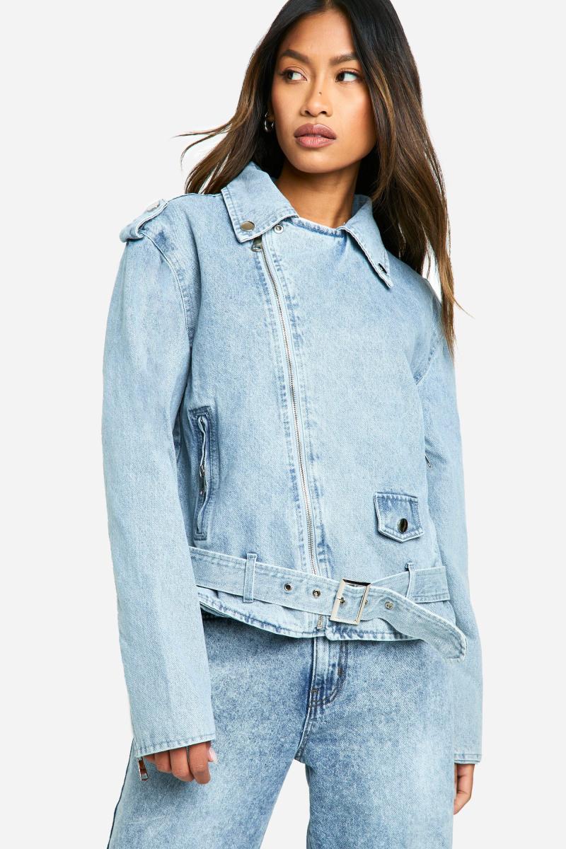 Джинсова косуха з поясом