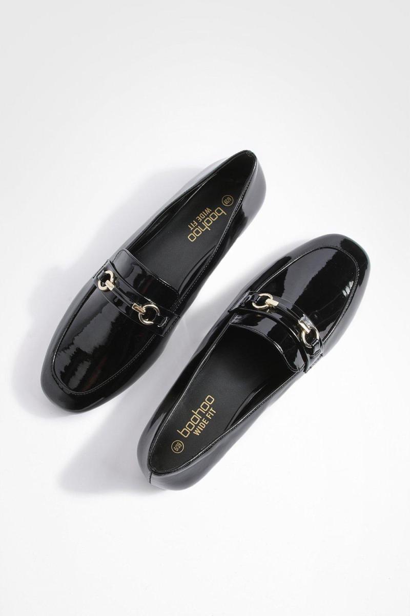 Широкі лофери з круглим носком і одношарковою обробкою