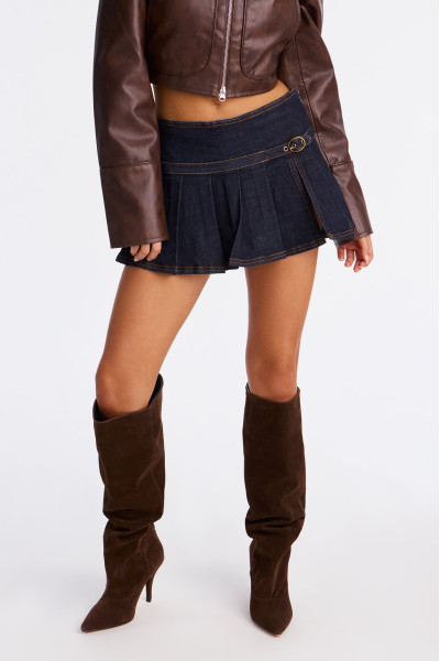 Денім спідниця-шорти мікро-міні Vivika