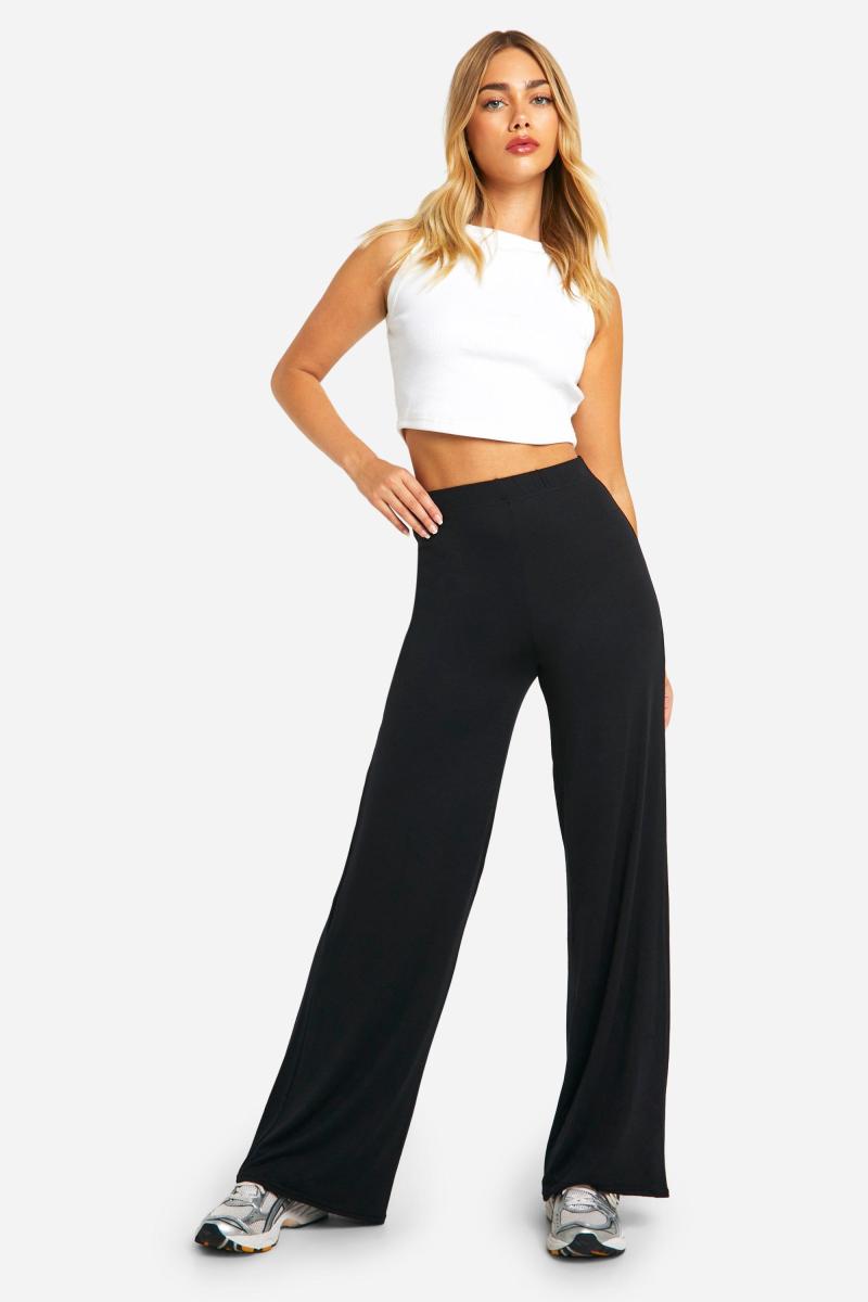 Широкі брюки з джерсі на кожен день