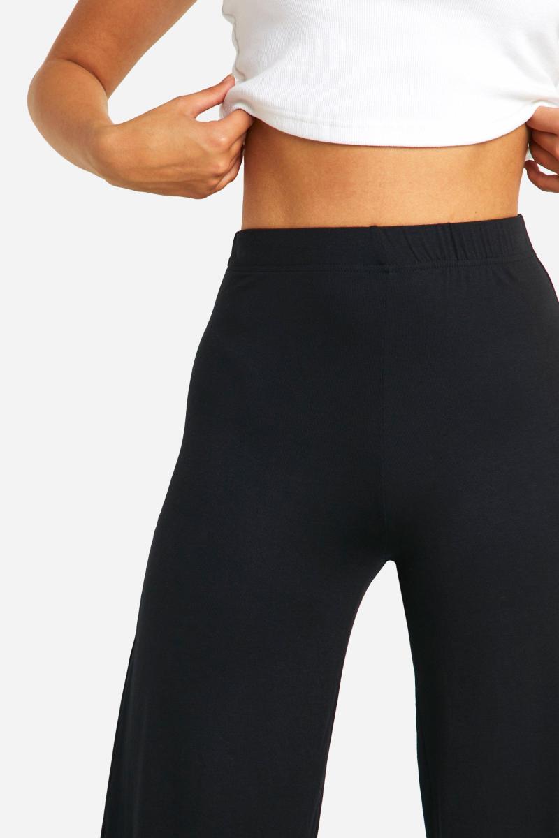 Широкі брюки з джерсі на кожен день