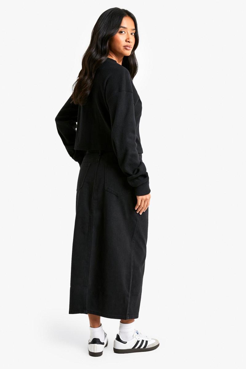 Маленька джинсова спідниця Midaxi