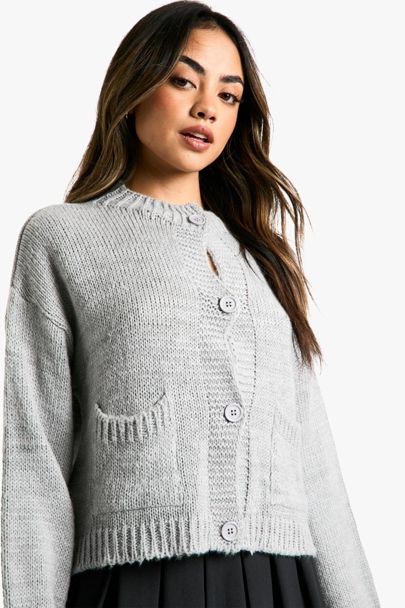 М'який в'язаний кардиган на ґудзиках