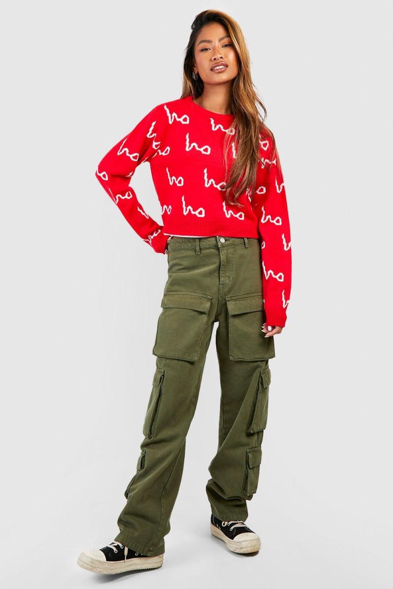 Різдвяний джемпер з принтом Ho Ho Ho All Over