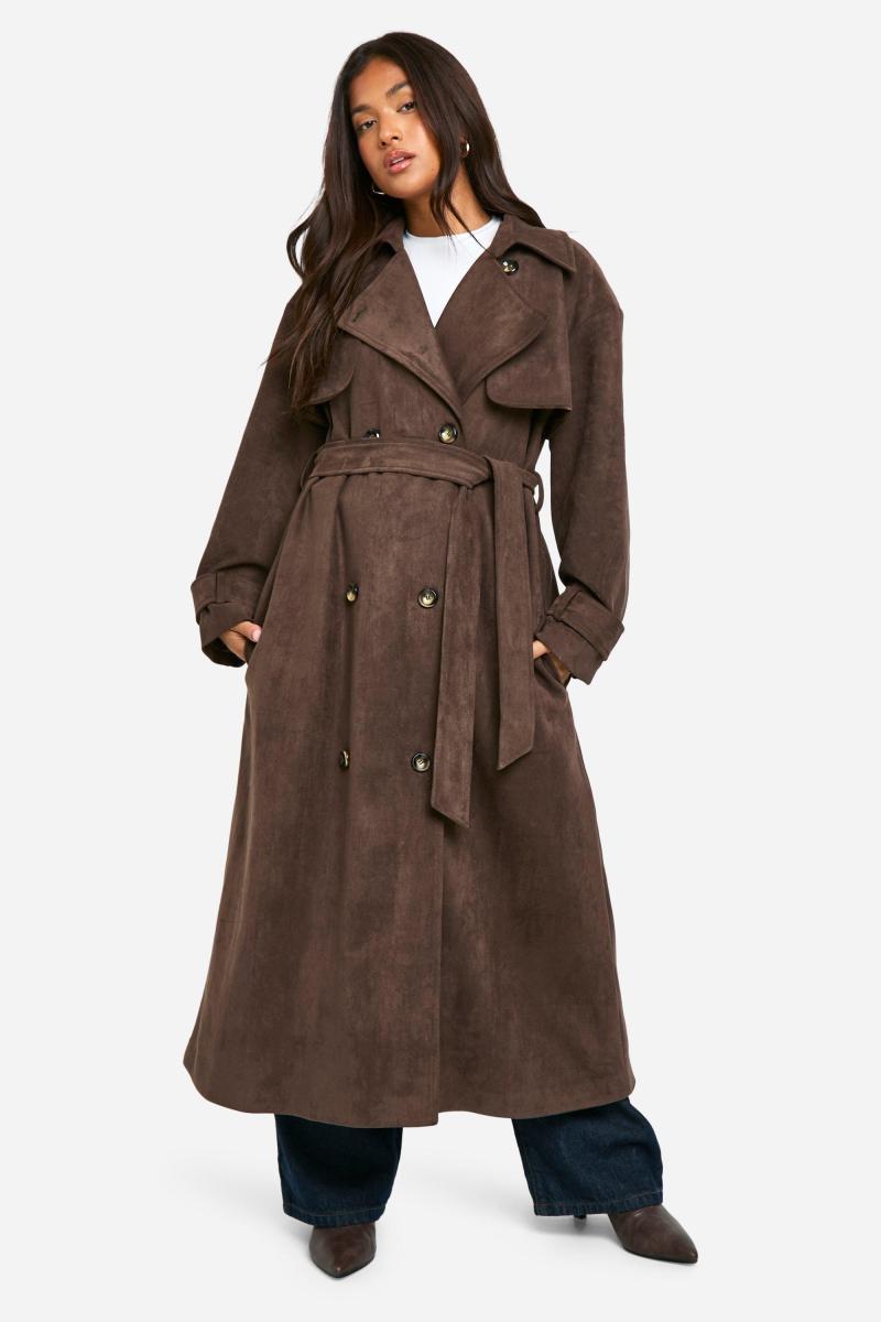 Маленький тренч зі штучної замші