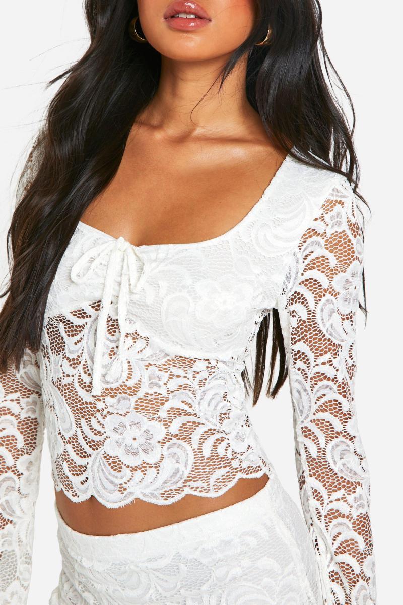 Вкорочена мереживна спідниця та міні-спідниця