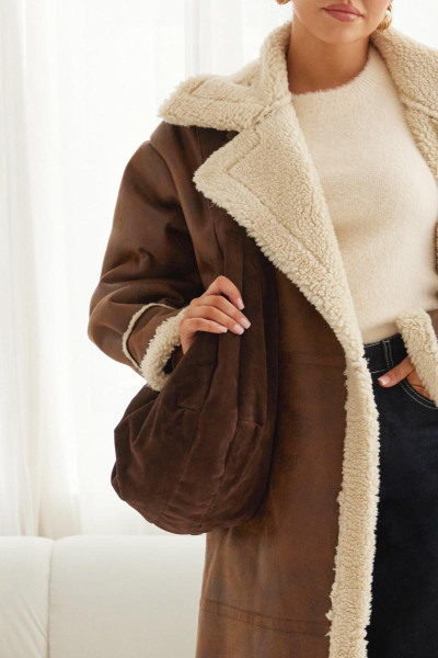 Сумка через плече зі штучної замші