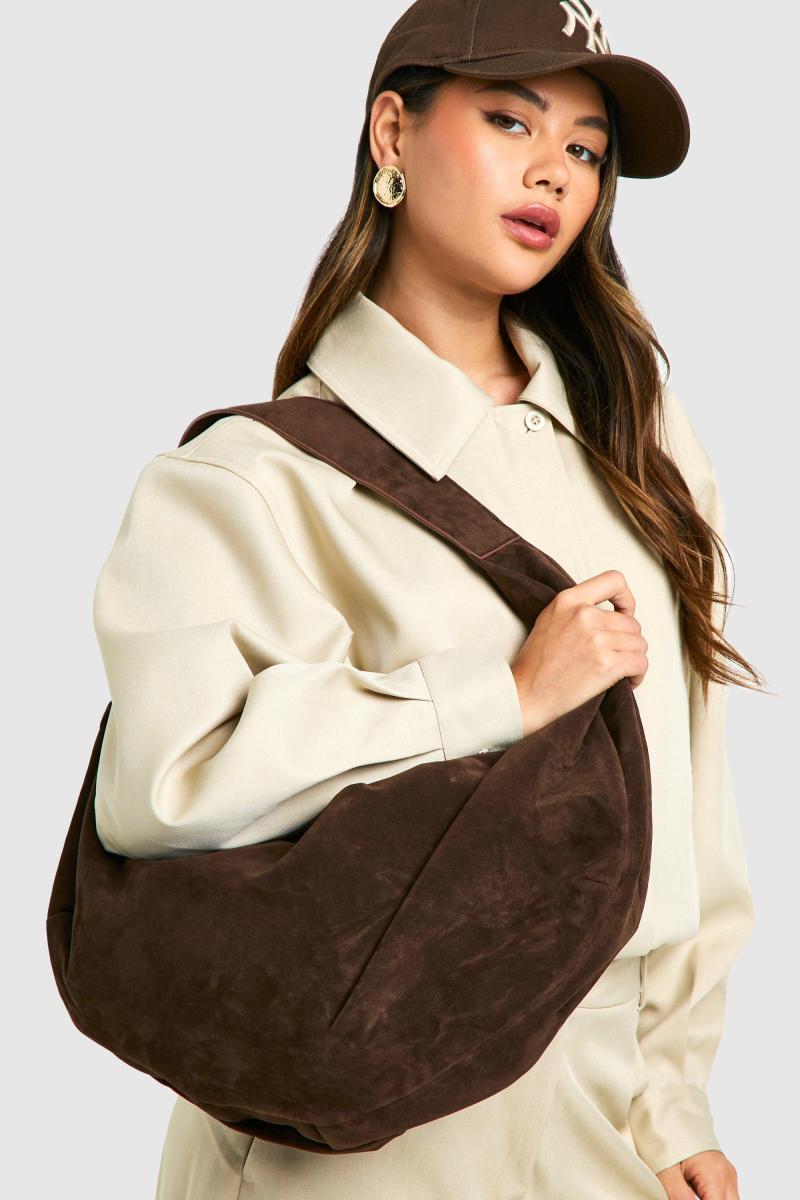 Сумка через плече зі штучної замші