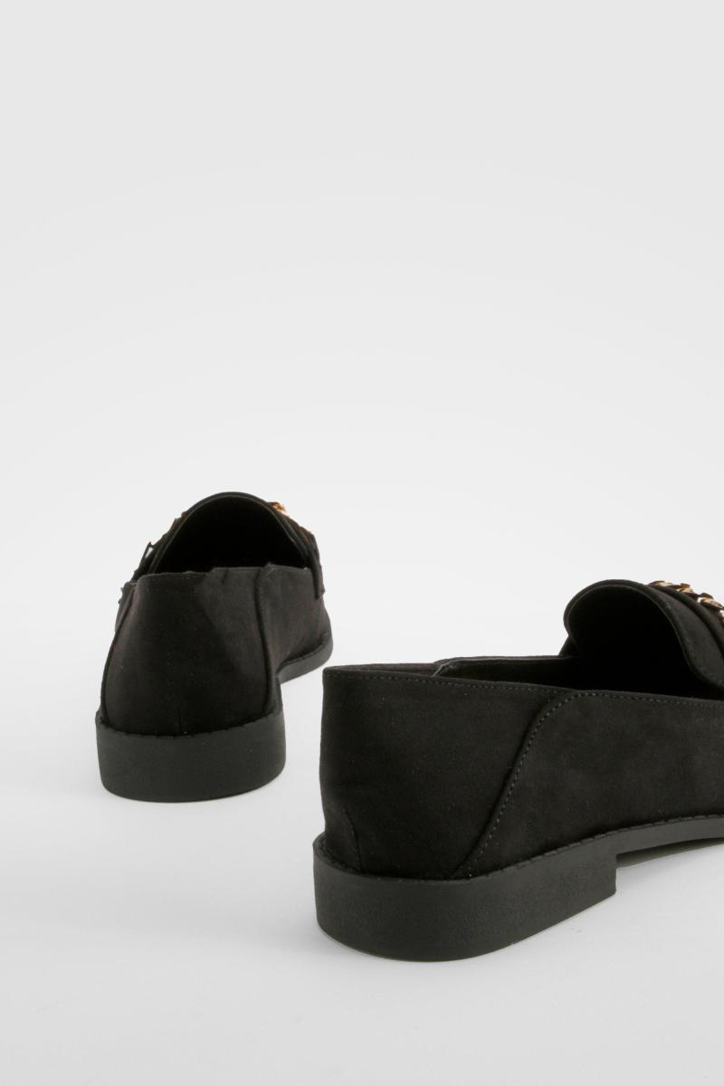 Лофери з ланцюгом і квадратним носком