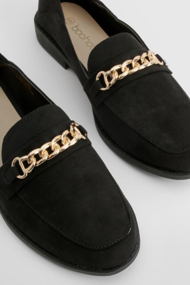 Лофери з ланцюгом і квадратним носком