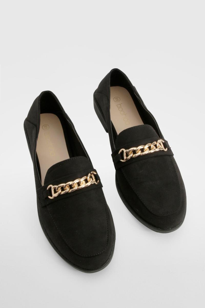 Лофери з ланцюгом і квадратним носком