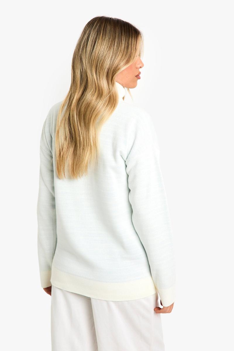 Різдвяний джемпер із принтом сніжинок