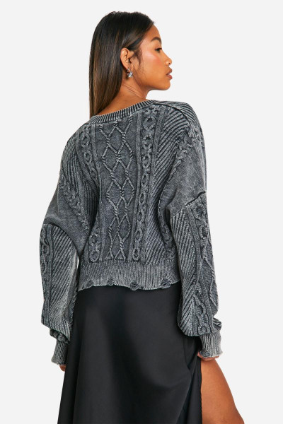 Кислотний джемпер зі зморщеним подолом