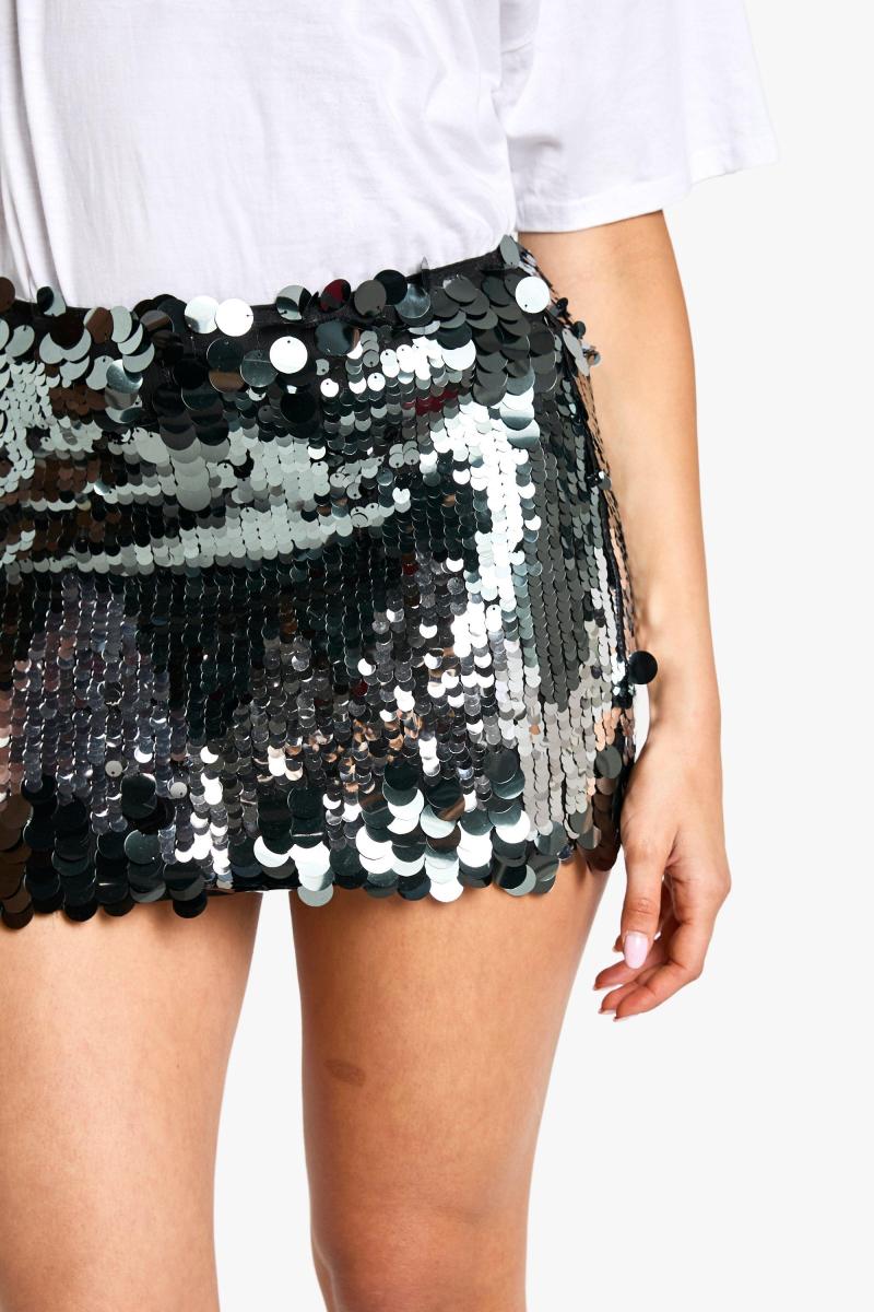 Міні-спідниця з паєтками