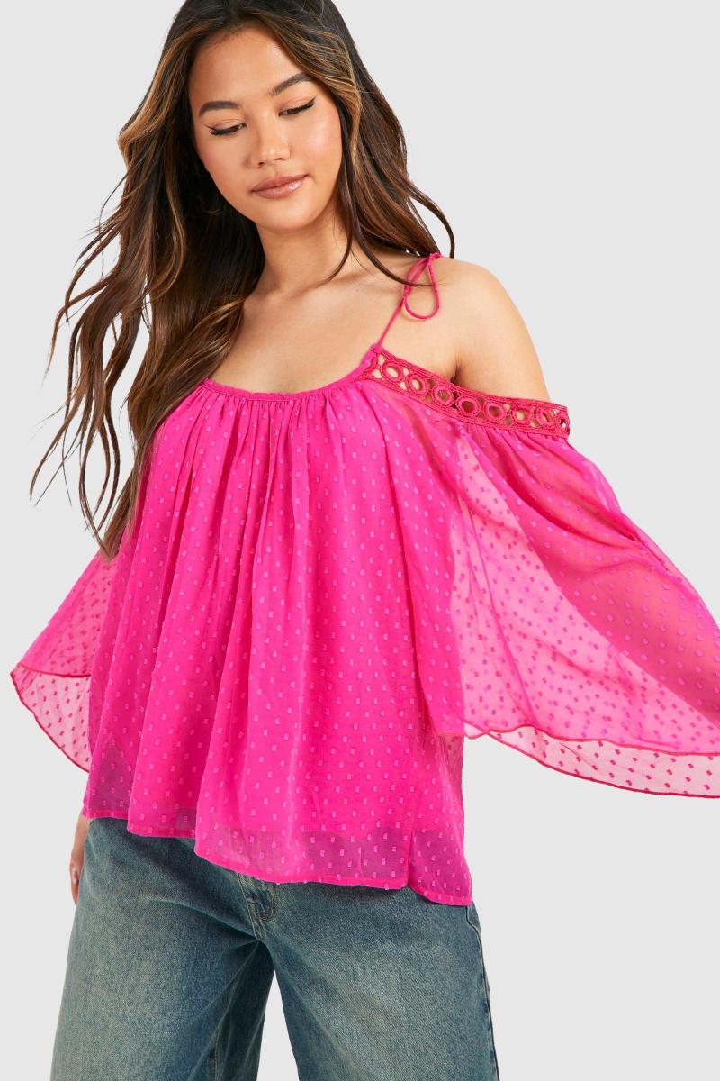 Білий сітчастий топ із заниженими плечима