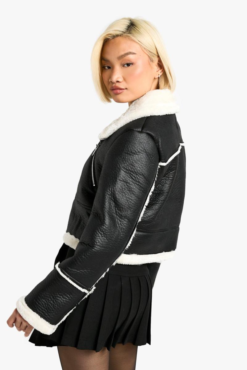 Укорочена куртка-авіатор