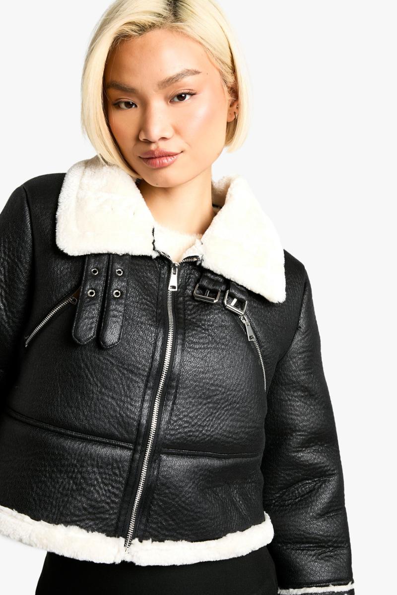 Укорочена куртка-авіатор