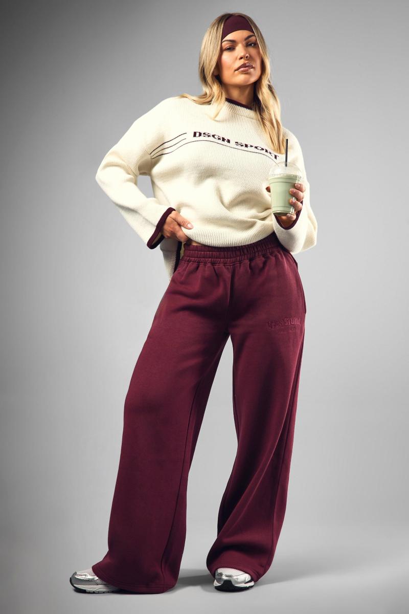 Трикотажний джемпер великого розміру з круглим вирізом DSGN Sport