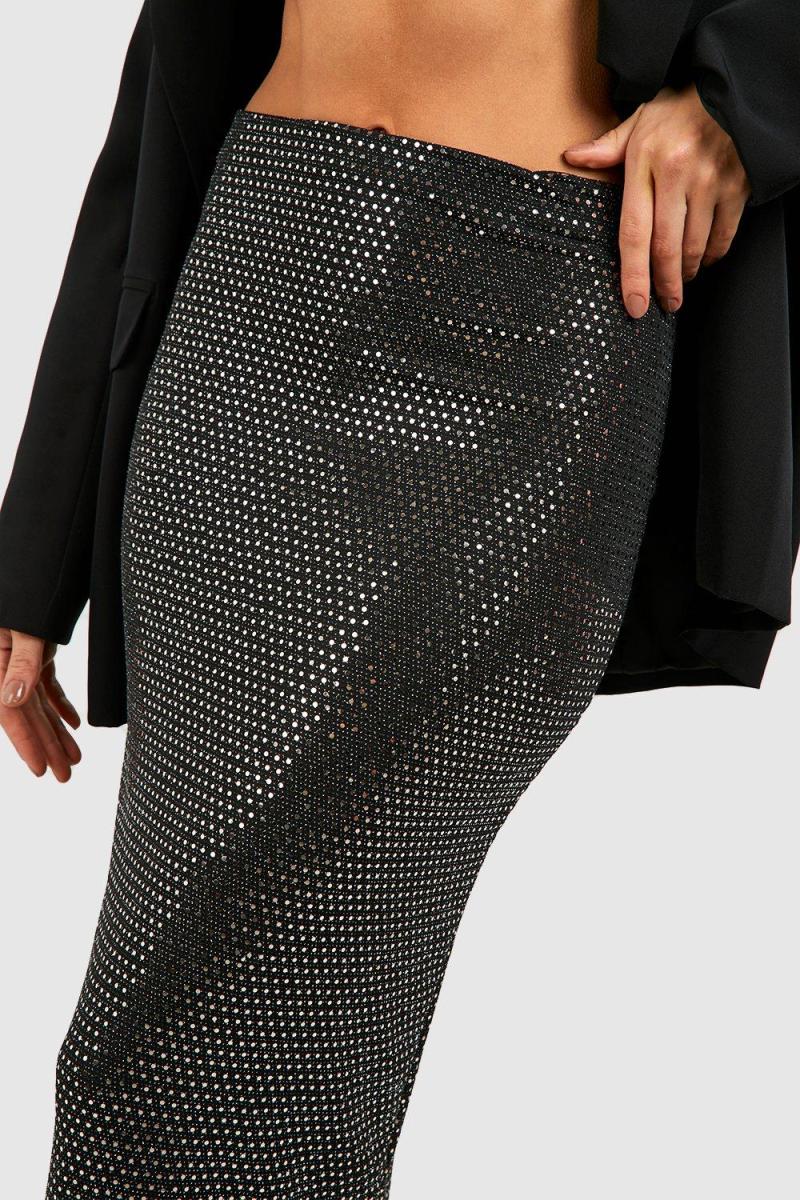 Спідниця максі з паєтками