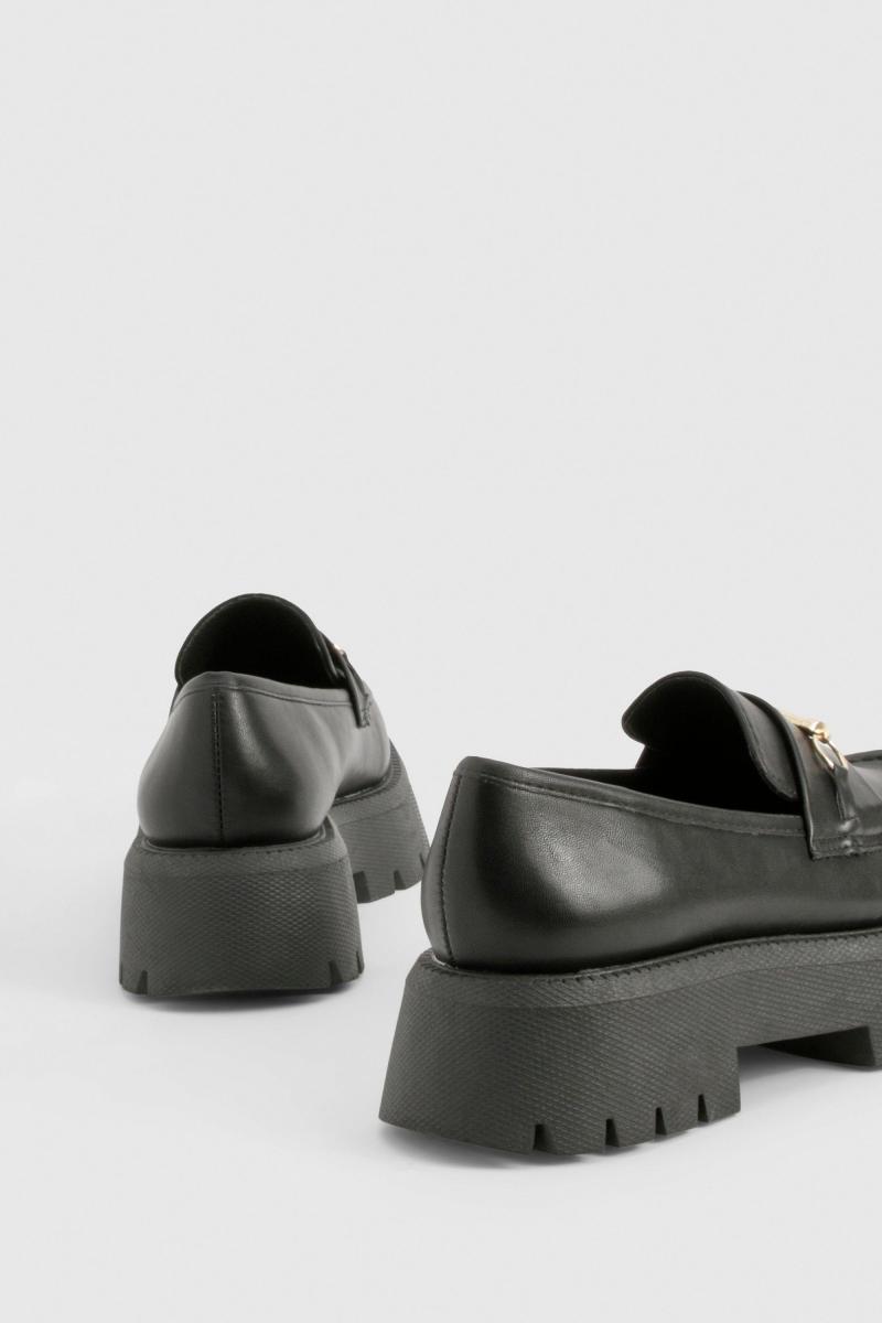 Лофери на платформі з товстою підошвою з Т-барами