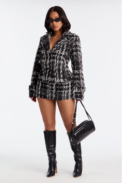 Твідова міні-спідниця-шорти Lady Like