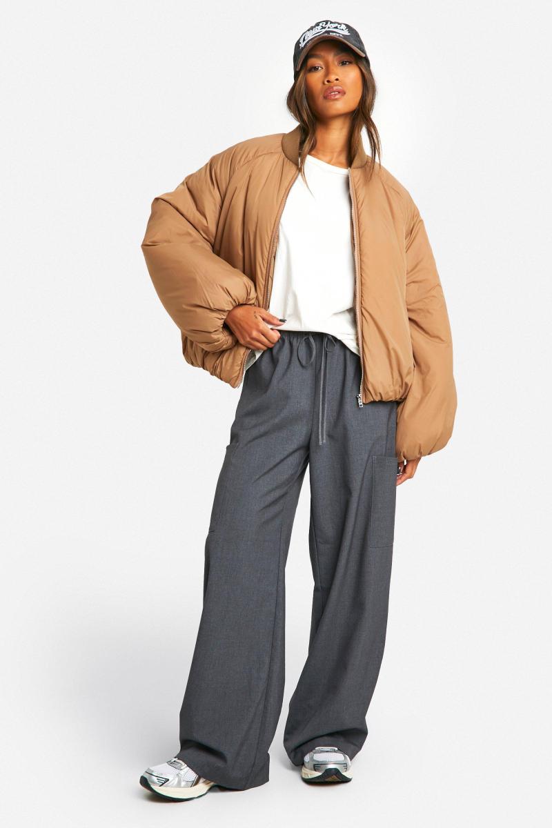 Куртка-пуховик з рукавом реглан